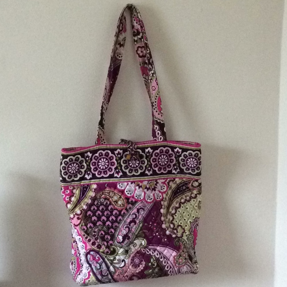12.5 inches deep 12.5 strap drop Vera Bradley bag